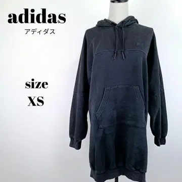 [ a1800 ] adidas 후드티 맨투맨 튜닉 XS 블랙