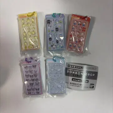산리오 봉봉 드롭 씰 미니어처 참 컴플리트 세트 4