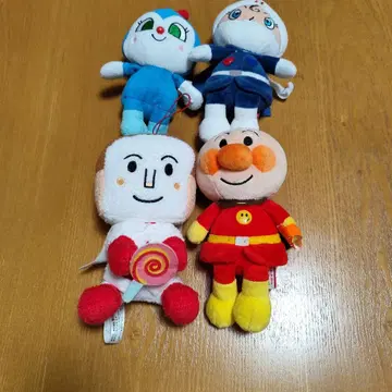 호빵맨 봉제 인형 세트 약 15cm