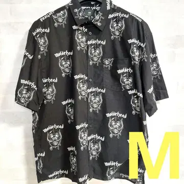 H&M 모터헤드 블랙 M 하와이안 셔츠 motor head 레어
