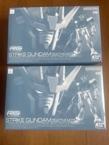 RG 1/144 GAT-X105 스트라이크 건담 디액티브 모드 2개