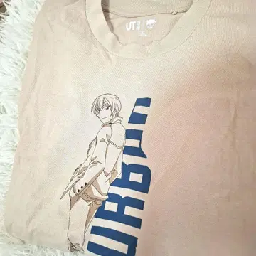 UNIQLO UT 명탐정 코난 아무로 토오루 T셔츠 베이지 M