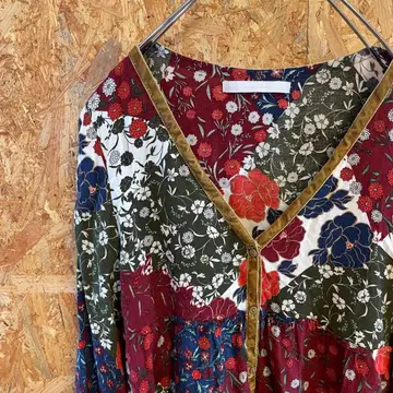 AE10192 ZARA 긴팔 상의 와인 레드 네이비 여성용