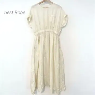 [ nest Robe ] 린넨 원피스 린넨 100% 내추럴 아이보리