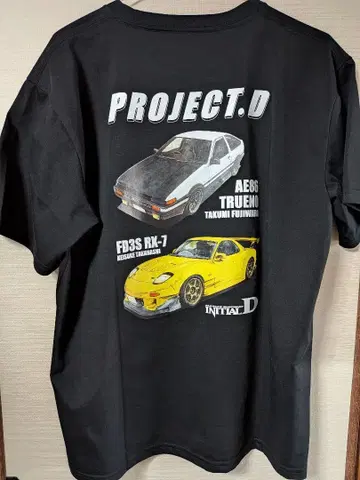 이니셜D PROJECT.D 티셔츠 L 사이즈
