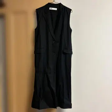 ZARA 롱 베스트 블랙 XS 새상품급