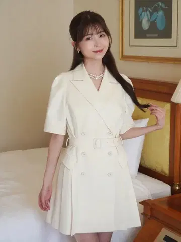 [미사용 새상품] eimy istoire 트렌치 미니 원피스
