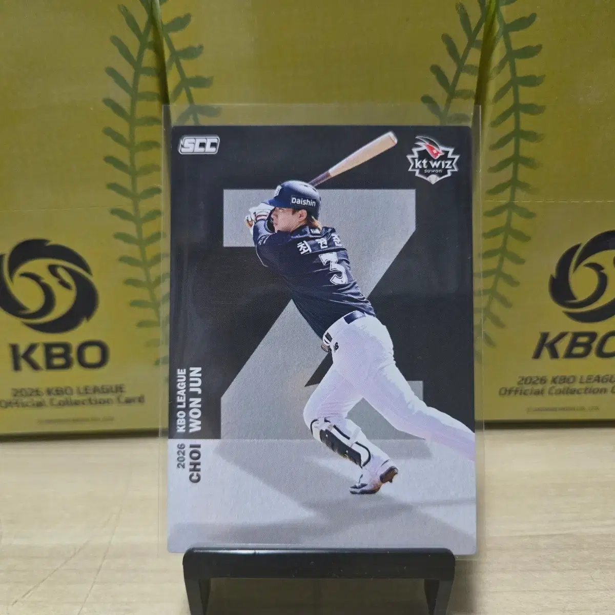 2026 scc kbo 오피셜 KT 최원준 알파벳 판매합니다.