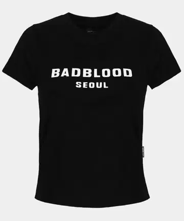 한국 BADBLOOD SEOUl 블랙 T셔츠 반팔