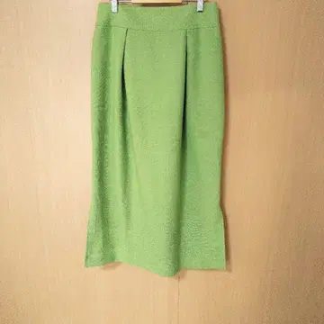 IENA 상쾌한 그린 롱 스커트, 양쪽 겨드랑이 슬릿 고급, 새상품급