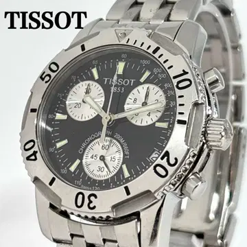 작동 TISSOT 남성용 손목시계 크로노그래프 회전 베젤 200M 쿼츠