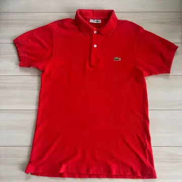 LACOSTE 피케 셔츠 프랑스제 레드