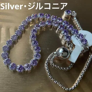큐빅 지르코니아와 실버 925 팔찌 여성용 반짝반짝