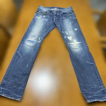 hysteric glamour W32 인디고 데미지 가공 데님