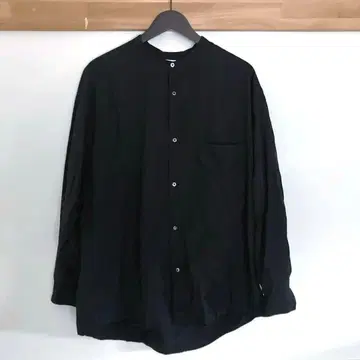 공식 매장 구매 그라프 페이퍼 브로드 오버 사이즈 밴드 카라 셔츠 F