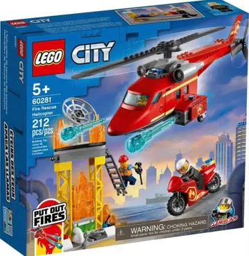 새상품 레고 LEGO 시티 소방 구조 헬리콥터 60281