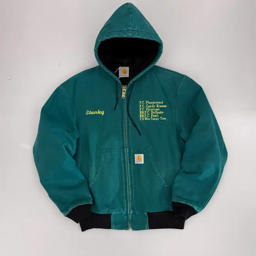 Vintage 90s Carhartt Duck Active Hooded Jacket Red L | Bunjang Global