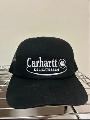 Carhartt WIP 메쉬 캡 블랙 트래커 캡