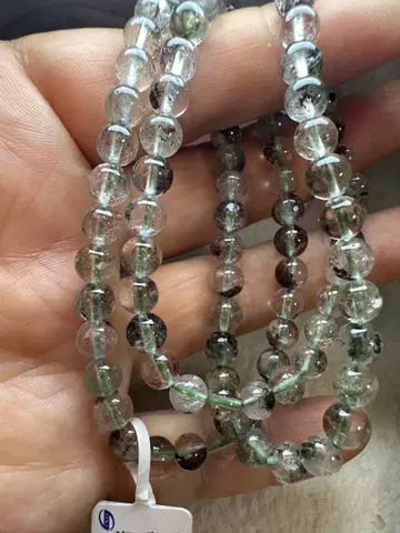 그린 팬텀 수정 팔찌 삼중 6.3mm 목걸이도 가능합니다.
