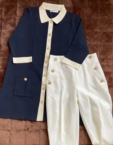 [ 미사용 ] ZARA 마린 코디