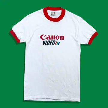 80s USA Canon VIDEO 캐논 링거 T셔츠 프로모