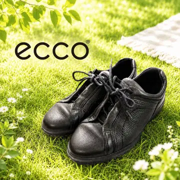 #233 ecco 에코 가죽 레이스업 스니커즈 컴포트 와이드