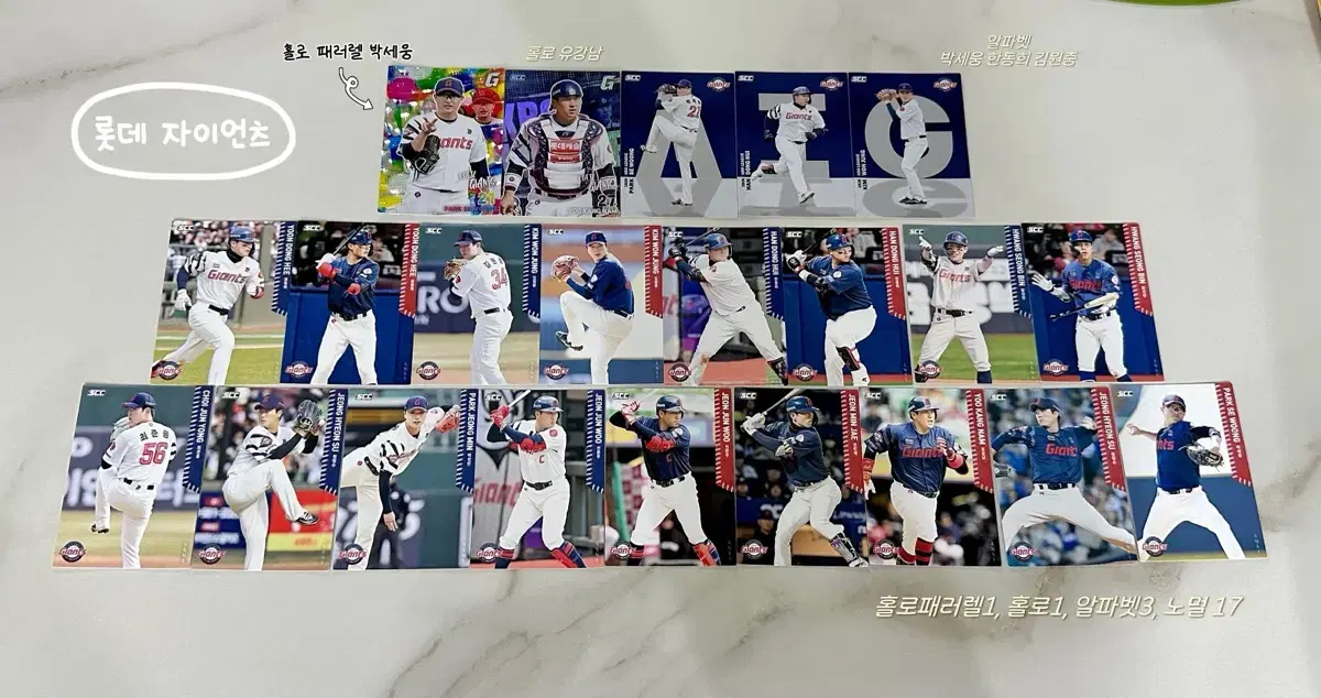 2026 KBO 야구 카드 (롯데 자이언츠 일괄) 박세웅 홀로 페러렐