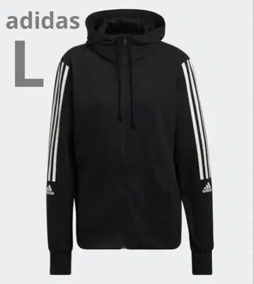 [ 택 포함 ] adidas 후드 부착 스웨트 셔츠