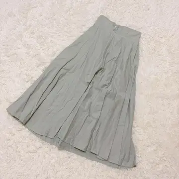 Feroux 플레어 스커트 롱 민트 그린