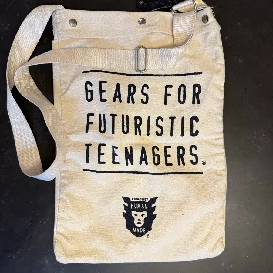 New) Human Made Canvas Boston Bag Tote Bag Small Navy Bag