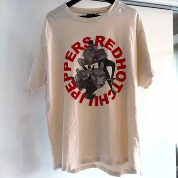 렛치리 T셔츠 XXL RHCP 화이트 빈티지