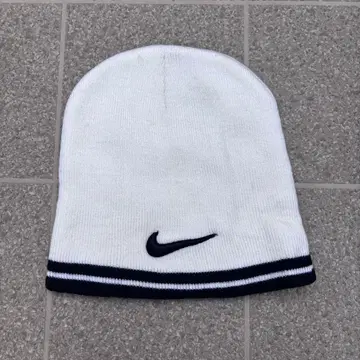 90s nike white archive 비니 니트 모자
