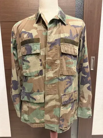 미군 우드랜드 카모 무늬 BDU 자켓
