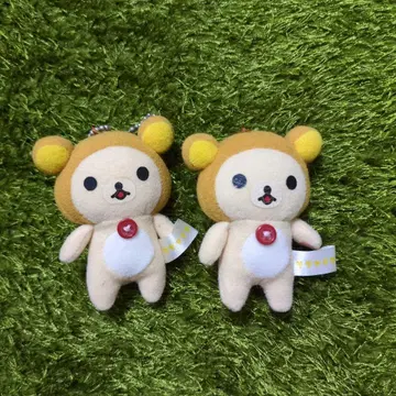 코리락쿠마 I LOVE 리락쿠마 마스코트 키링 2개