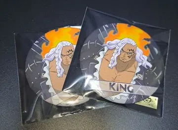 원피스 ONE PIECE 메탈 캔뱃지 킹 알베르 2개