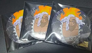 원피스 ONE PIECE 메탈 캔뱃지 킹 알베르 3개