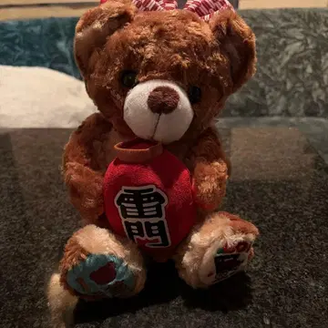 아사쿠사 한정판 카미나리몬 등 봉제 인형 곰