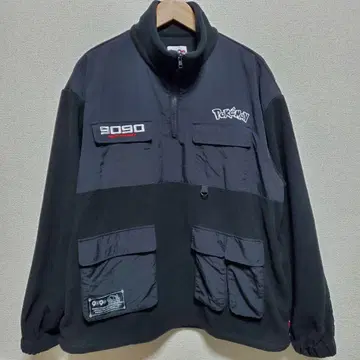 9090 x 포켓몬 하프 지퍼 플리스 자켓 XL