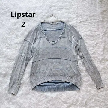립스타 Lipstar 코튼 100% V넥 니트 2 M