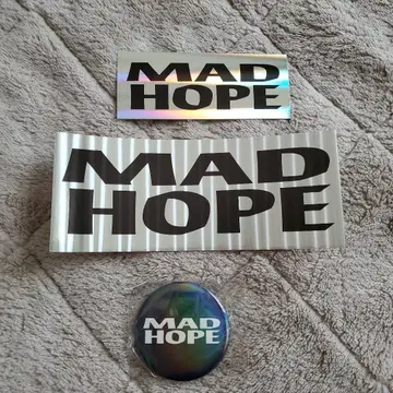 호시노 겐 MAD HOPE 스티커 2개 & 캔뱃지 세트