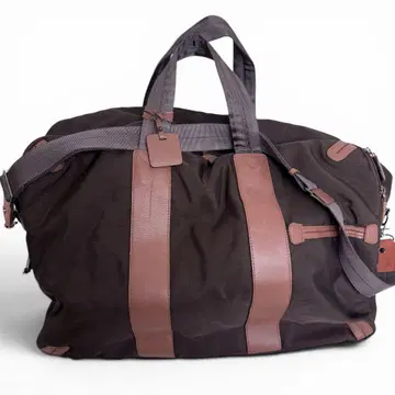 PELLE BORSA 페레보르사 2way 보스턴백 나일론 브라운