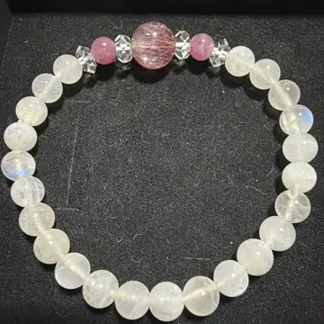 고품질 슈퍼세븐, 루비, 문스톤 팔찌 16cm