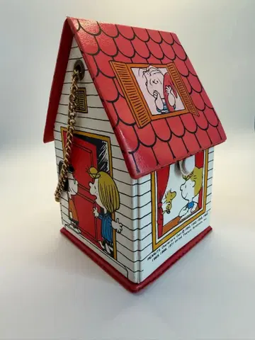 70s PEANUTS 스누피 하우스 소품함 백 빈티지 USA