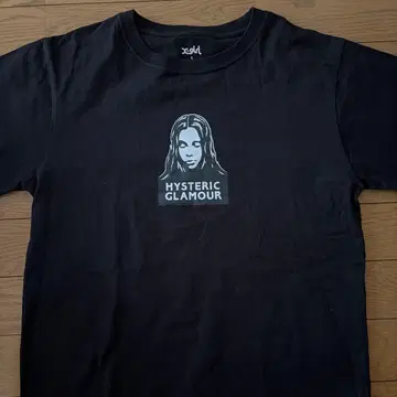 X-girl HYSTERIC GLAMOUR 티셔츠 블랙 S