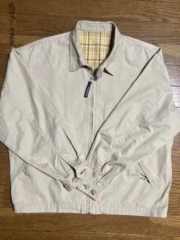 CROCODILE 스코치 블루종 아우터 베이지 M 사이즈