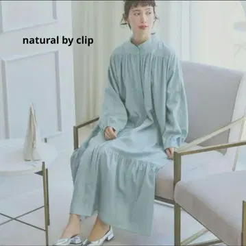 natural by clip 텐셀린넨 개더 원피스 프리 사이즈