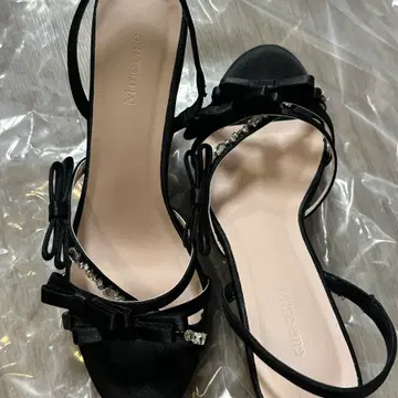 Mmeeme Ribbon strap bijou line mule 블랙 | 브랜드 중고거래 플랫폼