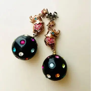 미사용 새상품 안나수이 annasui 귀걸이 서커스 코끼리