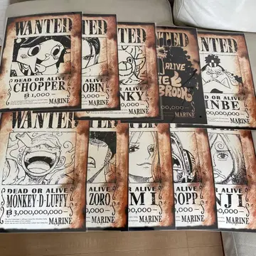 ONE PIECE BASE SHOP 한정판 수배서 전 10종 컴프 세트