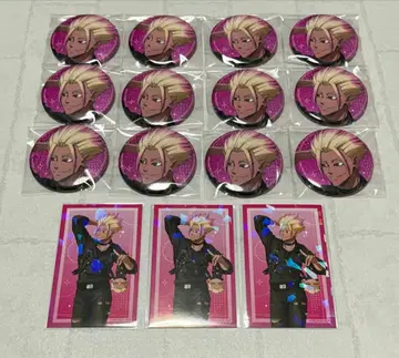 시도 류세이 다코 시리즈 캔뱃지 홀로그램 카드 블루 록